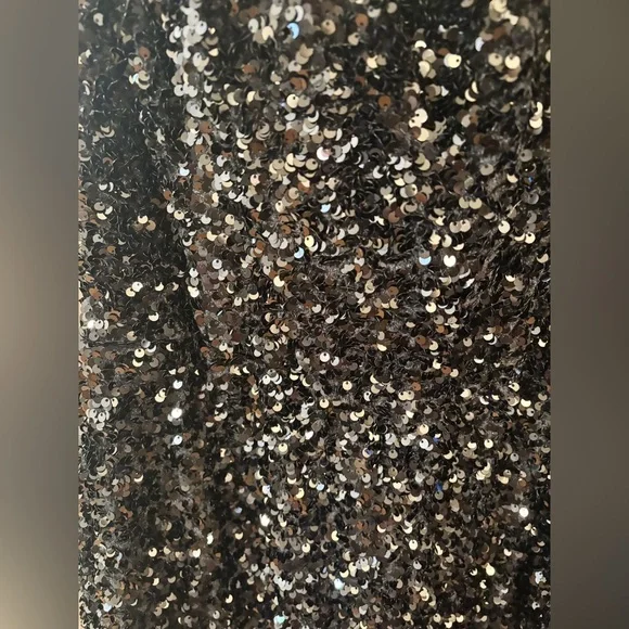 Helsi Leslie sequin strapless midi cocktail dress in black - Picture 5 of 7